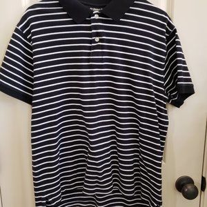 St. Johns Bay Black and White Polo